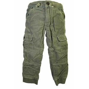 Polar O Pyret Football Boy Mini Corduroy Lined Trouser Cargo Size 2-3 98cm Green